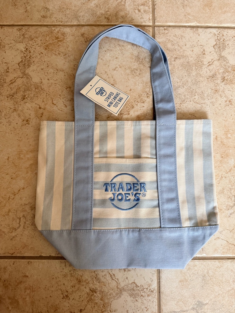 Trader Joe’s 2026 Mini Striped Tote Bag NWT